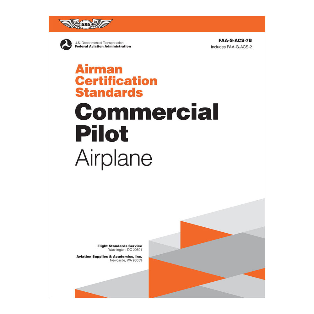 ASA Airman Certification Standards for Commercial Pilot, Front Cover