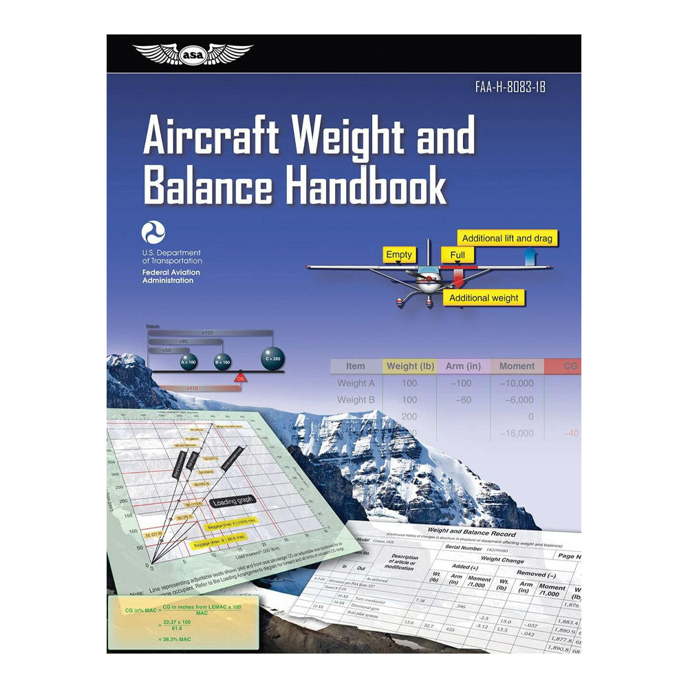 asa aircraft weight and balance handbook, front cover