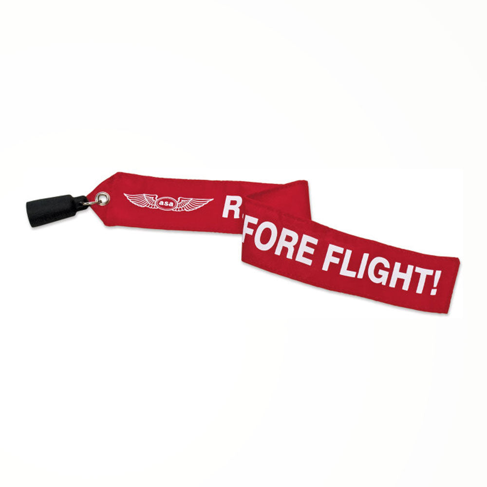 asa pitot tube cover in red 3/4 size