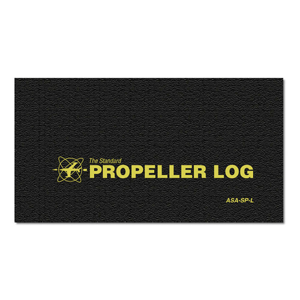 asa propeller logbook in black
