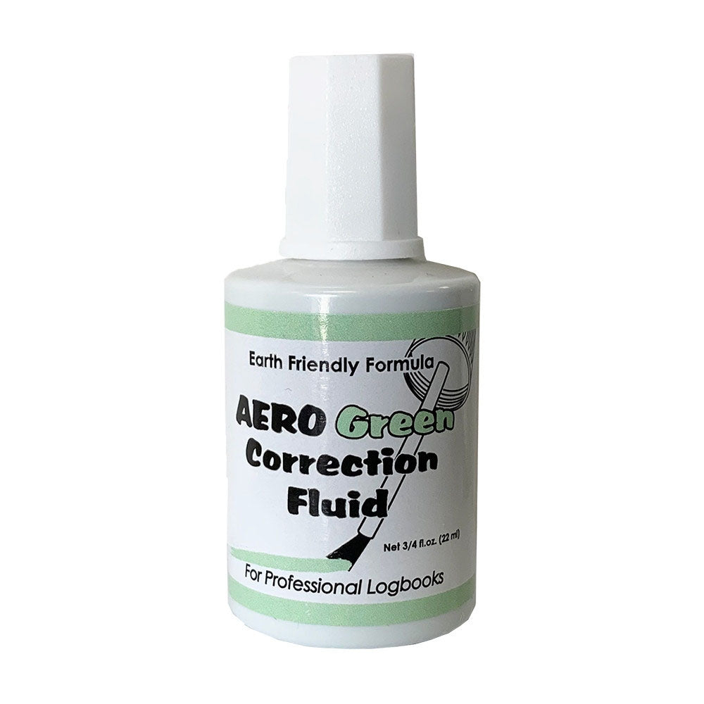 aero green correction fluid, front side
