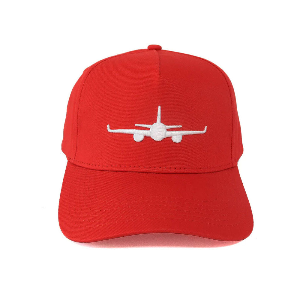 aviator zone airplane cap in red