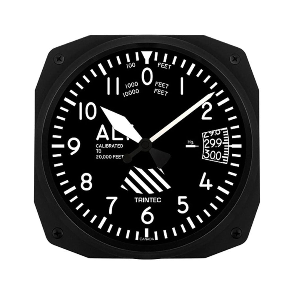 Wall Clock Altimeter 10"