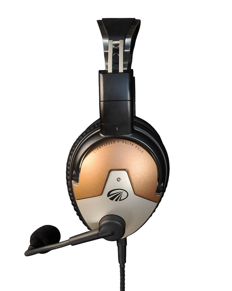 Lightspeed Delta Zulu: GA Dual Plugs, Straight Cable