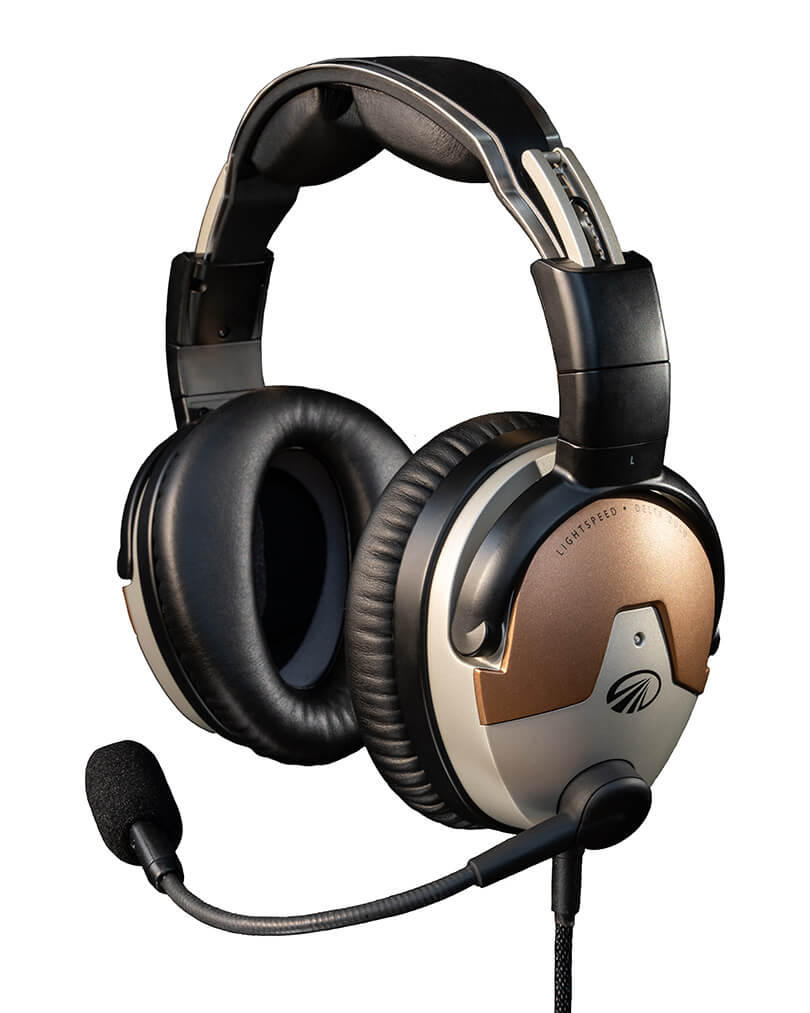 Lightspeed Delta Zulu: GA Dual Plugs, Straight Cable