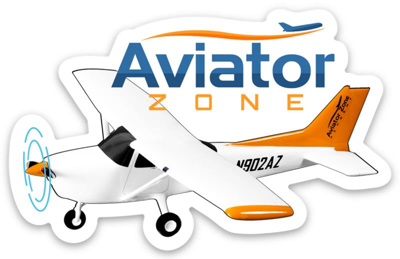 aviator zone sticker with cessna 172 and n902az tail number