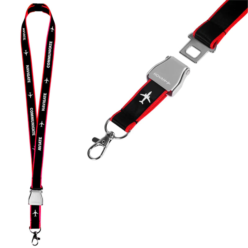 navcom lanyard in red from novah