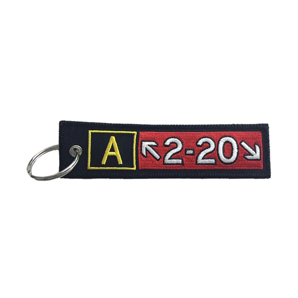 Embroidered Keychain - Airbus A220