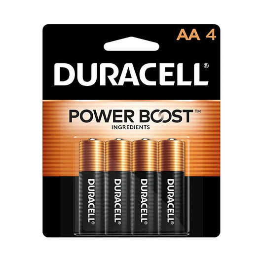 Duracell Alkaline Powerboost AA4 Battery, 4 Count