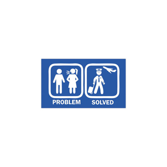 Problem Solved (men) Sticker