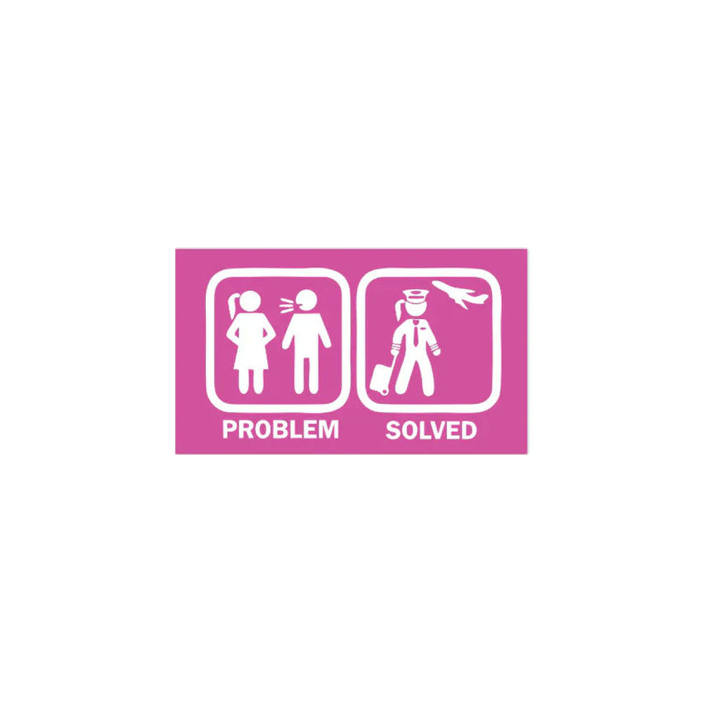 Problem Solved (women) Sticker