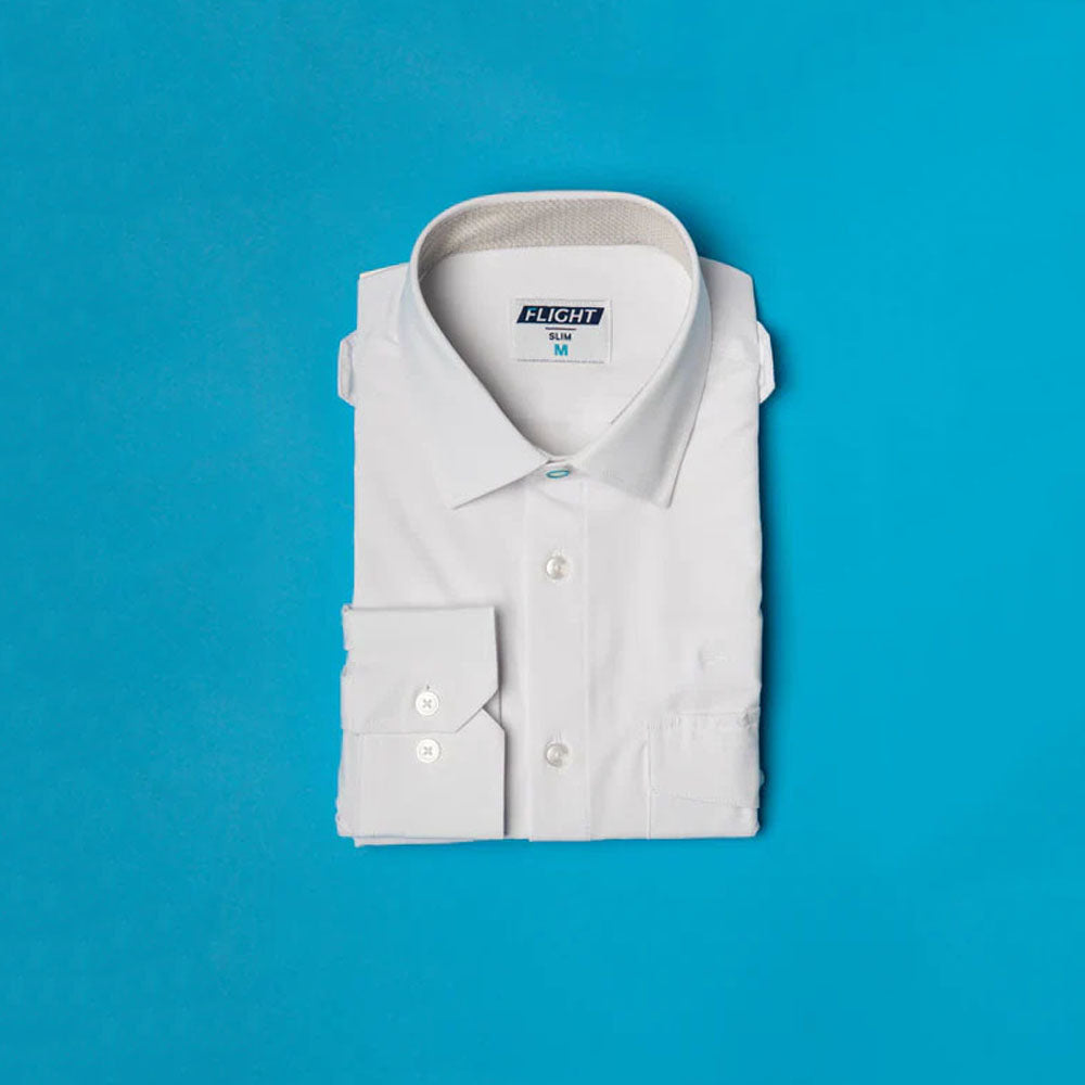 Slim Flight Shirt with Eyelets - Best Comfort and Functionality for Pilots Slim Large Slim Flight Shirt with Eyelets - Best Comfort and Functionality for Pilots Slim Large