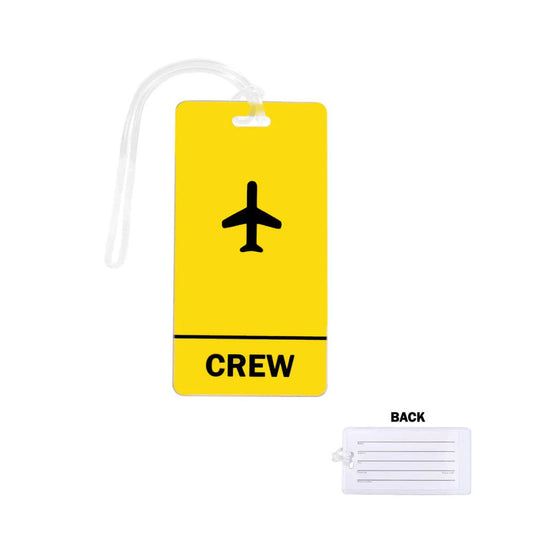 Yellow Crew Luggage Tag