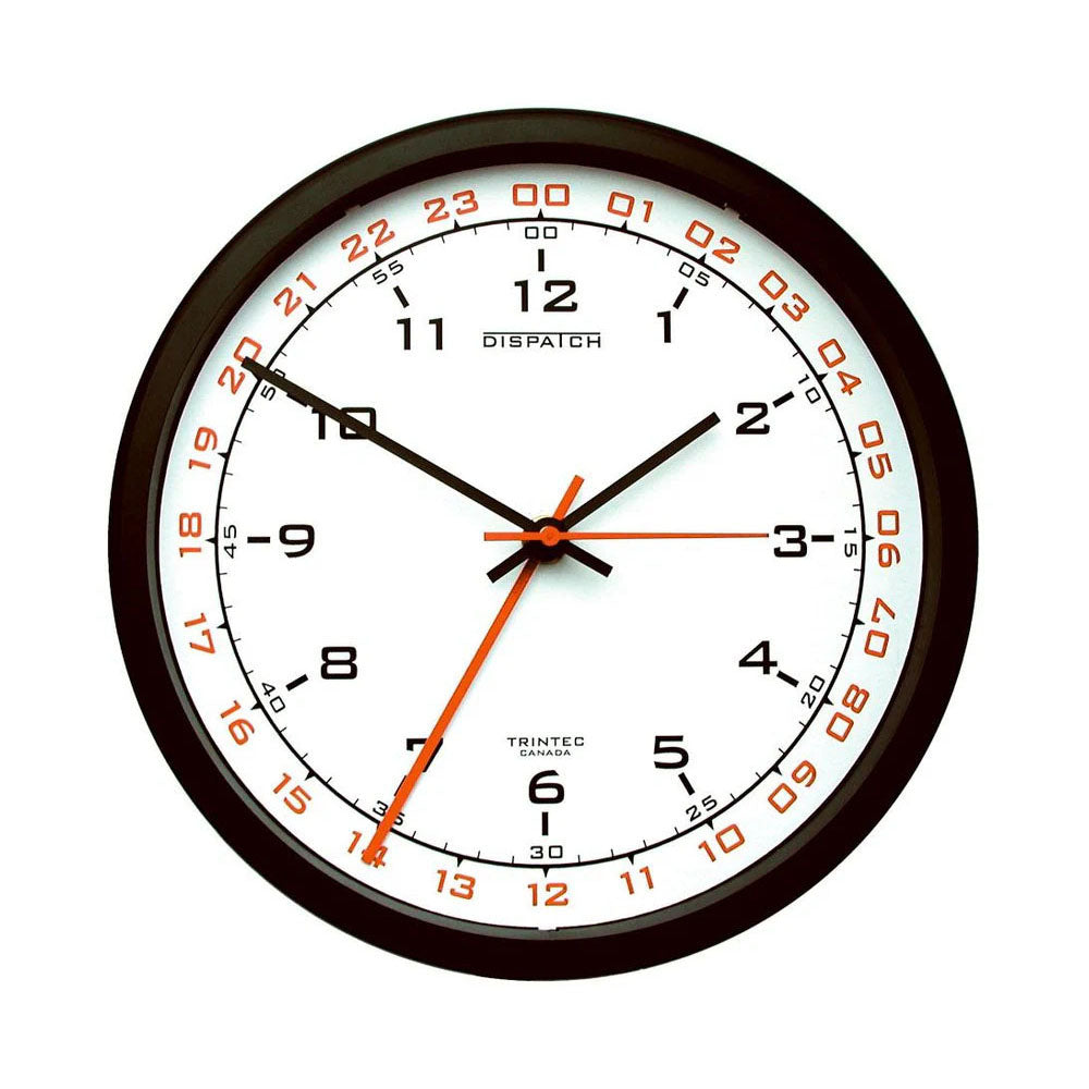 Zulu Time Wall Clock with White Face - 10