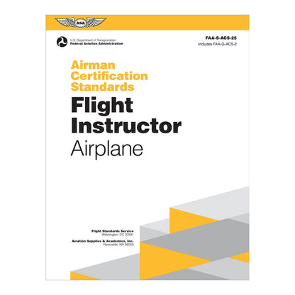 ASA Airman Certification Standards for Flight Instructor, Front Cover