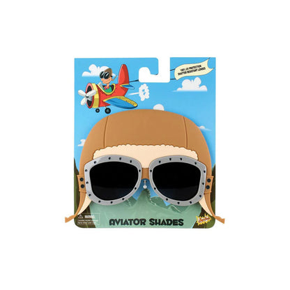 aviator shades in their packaging