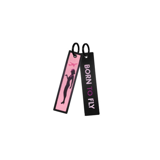 Born To Fly Pink-Black Keychain