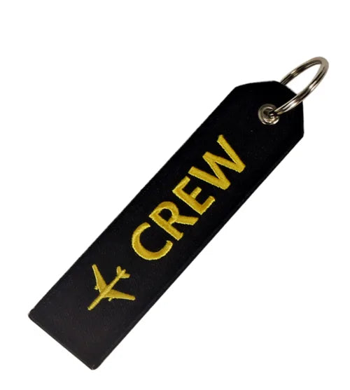 Yellow Crew Embroided Keychain