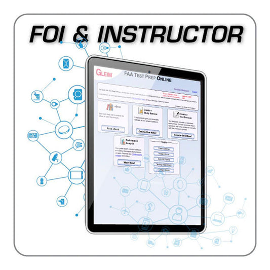 FAA Test Prep Online: Flight and Ground Instructor Plus FOI