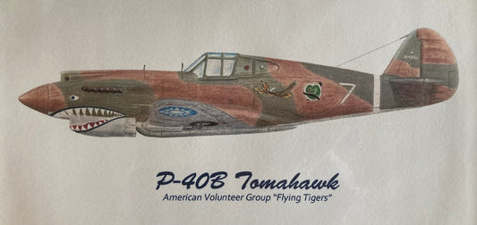 P-40, Print, Signed