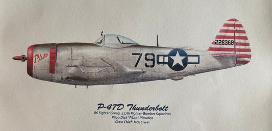 P-47 Print, Signed