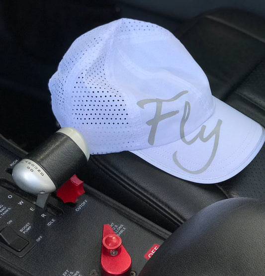 Fly Performance Hat Slvr/white