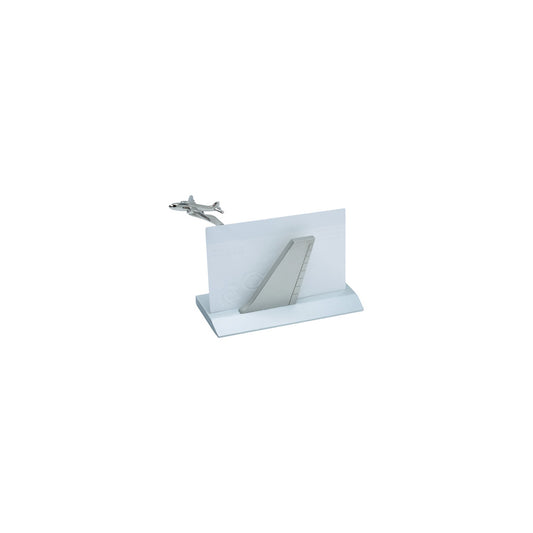 Plane Tail Card Holder Silver