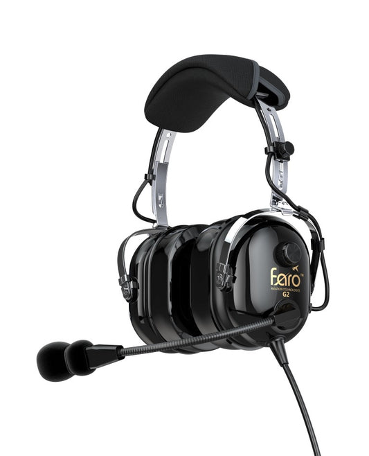 Faro G2 Aviation Headset Passive Noise Reduction (PNR)
